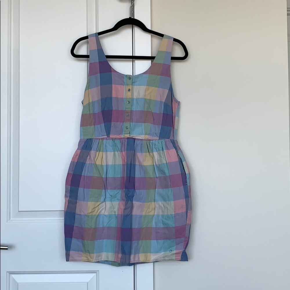 PASTEL PLAID DRESS MADRAS